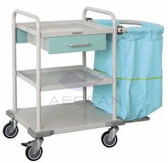 AG-SS017 Ruchoma pościel szpitalna z podstawą ss materiał pokój czysty brudny wózek