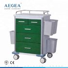 AG-GS002 ciemnozielony szpital wielofunkcyjny używany wózek medyczny wózek na sprzedaż