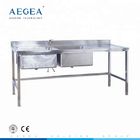 AG-WAS003 kuchnia lub szpital używany zlew narożny ze stali nierdzewnej