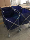 AG-SS023 bardziej zaawansowane wózki do czyszczenia szpitali ze stali nierdzewnej 304