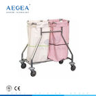 AG-SS019 CE Zatwierdzone 2 opakowania sprzętu medycznego szpitalnego wózka toaletowego